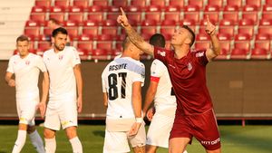 FC Voluntari - CFR Cluj 2-1! Gazdele au înscris golul victoriei la ultima fază a meciului dintr-o poziție suspectă de off-side