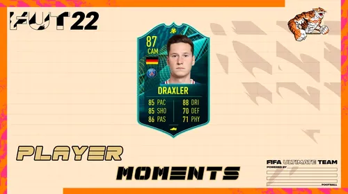 Player Moments Julian Draxler în FIFA 22. Recenzia unui card foarte echilibrat din Ultimate Team