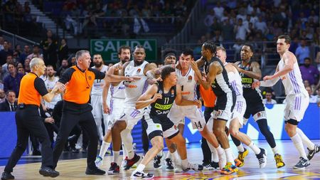 „Mama tuturor bătăilor din baschet”! Ce s-a întâmplat la Real Madrid - Partizan Belgrad, meci cu 21 de eliminări | VIDEO