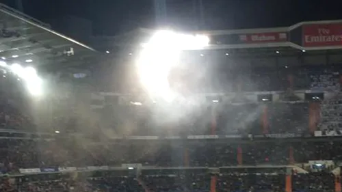 FOTO | Panică pe Bernabeu. Un nor misterios de fum a apărut pe stadion, chiar la începutul meciului cu Espanyol. Ce s-a întâmplat