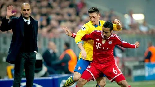Siguranța lui Guardiola și neputința lui Wenger. Bayern merge în sferturi după 3-1, la general, cu Arsenal