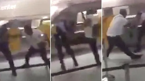 Momente șocante în aeroportul din Frankfurt! VIDEO | Trei agenți de securitate, făcuți KO de un luptător MMA care a considerat că soția sa e umilită. Ce îi ceruseră ofițerii