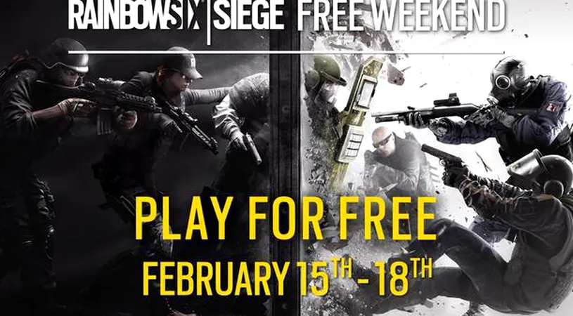 Rainbow Six Siege se pregătește de un nou weekend gratuit