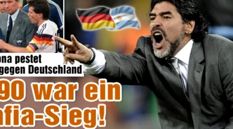 Germanii îi răspund lui Maradona: 