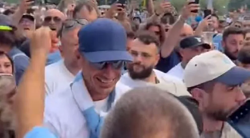 Degeaba a încercat să se ascundă cu șapcă și ochelari: Ștefan Radu, întâmpinat ca un star rock lângă Stadio Olimpico din Roma, înainte de Lazio - Genoa: „Uite, e unul dintre noi!” | VIDEO