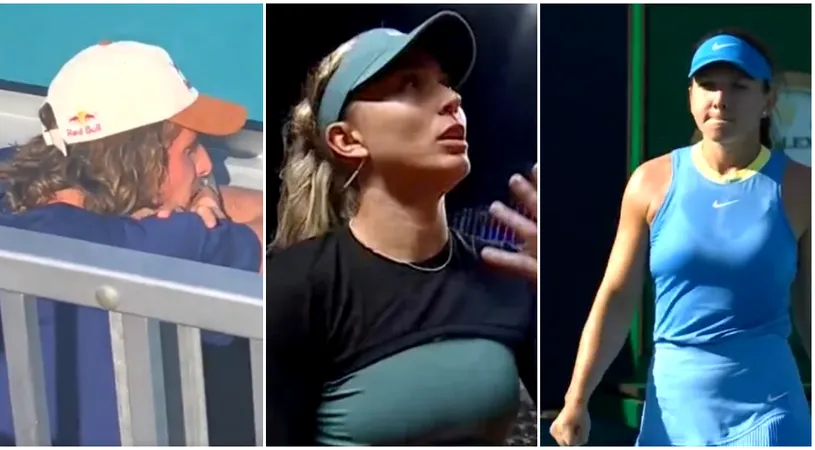 Stefanos Tsitsipas, înmărmurit de ceea ce i-a făcut Simona Halep iubitei sale în primul set la Miami Open! Cum a fost surprins grecul la meciul româncei cu Paula Badosa. VIDEO