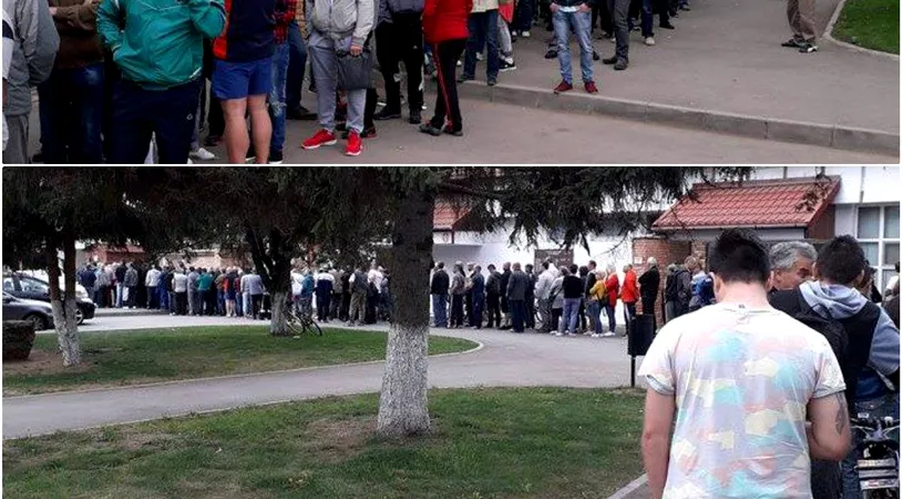 FOTO | Și Dinamo umple stadioane, dar în play-out: cozi uriașe pentru următorul meci al 