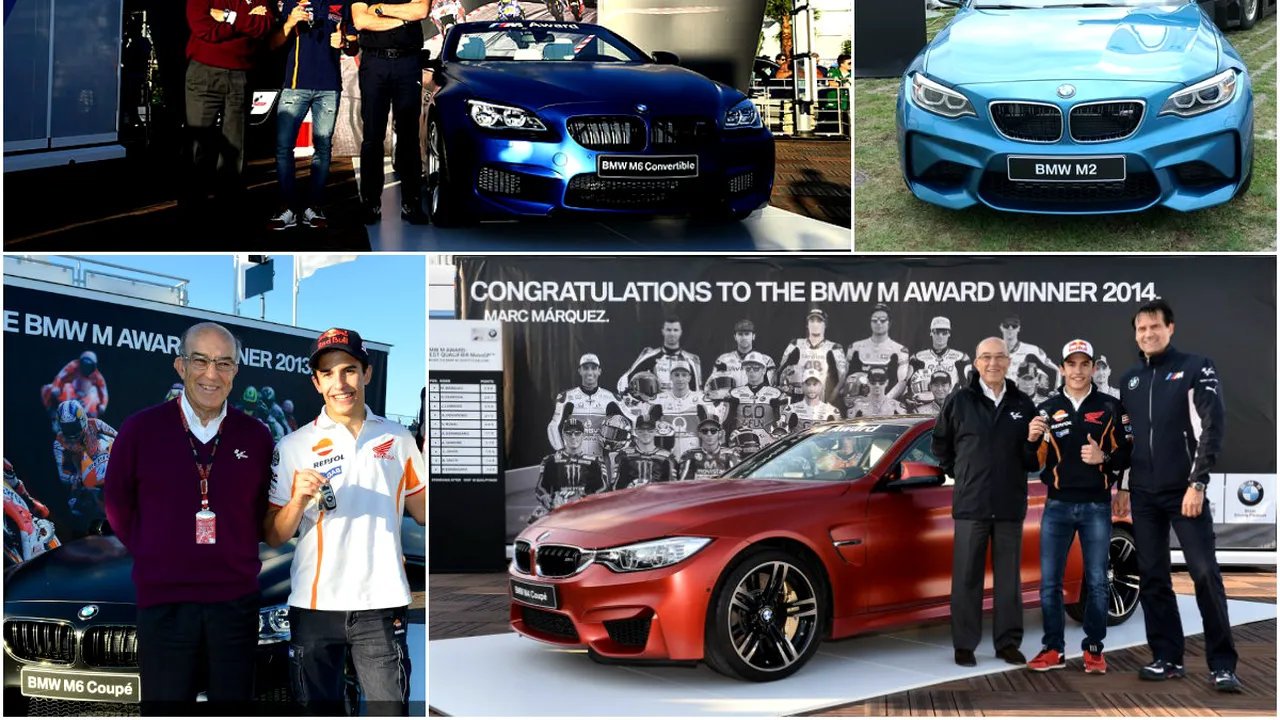 La 23 de ani are BMW-uri M de 420.000 de euro. Marc Marquez e în pole position pentru un BMW M2 după ce a mai primit două BMW M6 și un BMW M4