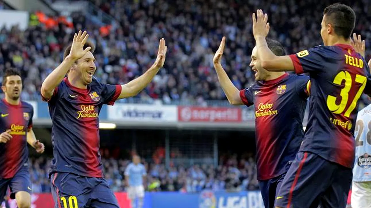 Nu poți să le iei mingea!** Ce record uimitor a doborât Barcelona în meciul cu Zaragoza