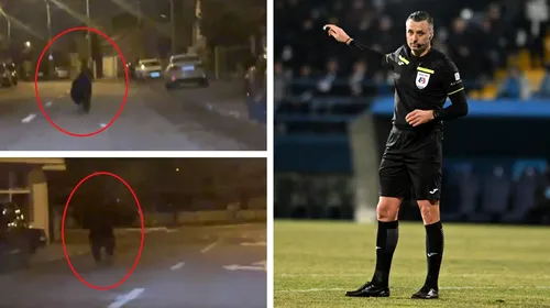 Ursul i-a ieșit arbitrului român chiar în fața mașinii, pe străzile din Ploiești! Imagini ireale filmate de Andrei Moroiță, centralul din Superliga României. VIDEO