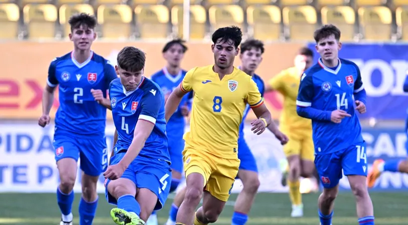 Eșec înregistrat de România U18 în al doilea amical cu Slovacia U18. Robert Petculescu, de la CS Afumați, a marcat pentru tricolori