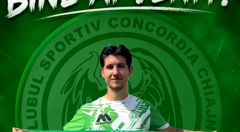 Concordia Chiajna și-a luat mijlocaș din SuperLiga României. Darius Ghindovean, adus sub formă de împrumut