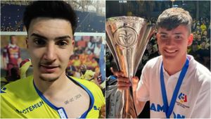 În numele bunicului! Fotbalistul devenit titular la Petrolul în mandatul lui Adrian Mutu a reușit primul gol în Superligă și a făcut un gest emoționant: „L-am pierdut vara trecută. El mi-a dat prima minge și tot el m-a dus la fotbal”. EXCLUSIV