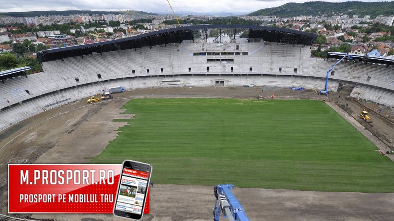 Mircea Sandu și Victor Pițurcă vor merge în vizită la "Cluj Arena"!** SUPER FOTO Cum arată stadionul și când va fi gata