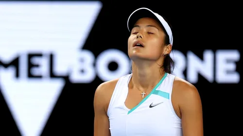 Emma Răducanu, OUT în turul 2 la Australian Open după un meci dramatic! Culoarul Simonei Halep devine incredibil de ușor