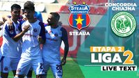 Steaua a întors scorul și a îngenuncheat Concordia Chiajna. Echipa lui Oprița o umilește pe cea a lui Dică și continuă să fie liderul Ligii 2