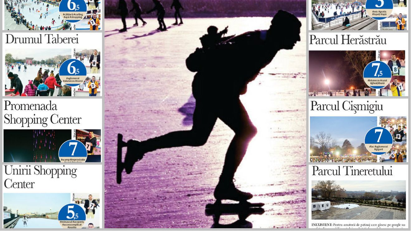 Ghidul patinoarelor din București. Prezentate ca funcționale, Floreasca și Tineretului nu au fost deschise în această iarnă. Află unde poți patina cel mai bine
