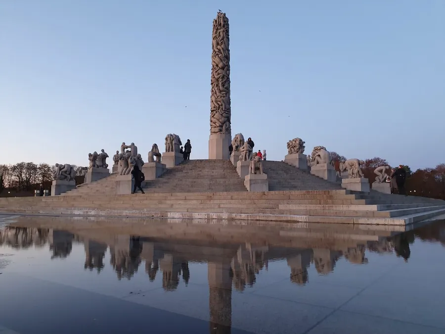 Imagine din parcul Vigeland. sursă foto: facebook