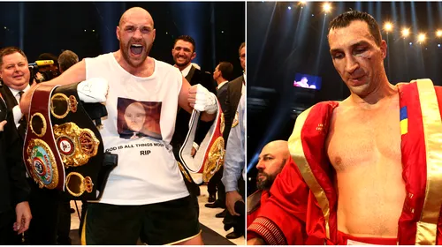 Final de eră în box! Tyson Fury l-a bătut pe Vladimir Klitschko și e noul campion mondial al greilor! Imagini senzaționale de la Dusseldorf. GALERIE FOTO