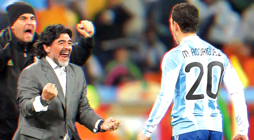 Maradona SHOW!** Selecționerul Argentinei e vedeta CM!