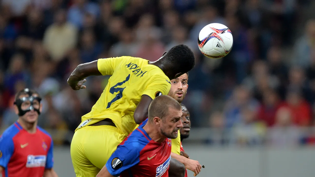 Revolta celui mic. Steaua se mobilizează exemplar și termină la egalitate, 1-1 cu Villarreal. Vicecampioana a avut un penalty neacordat