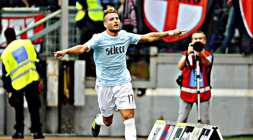 Immobile și-a legat șireturile pentru FCSB. Cum s-a terminat meciul Lazio - Verona, din Serie A. Ștefan Radu a fost titular 