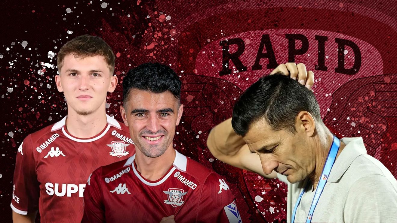 Costel Gâlcă, legat de mâini și de picioare! Două decizii luate forțat înainte de eșecul Rapidului cu Hermannstadt. EXCLUSIV