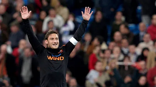 Totti: „Românii ne-au dat o lecție de civilizație!”