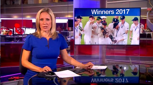 Știri sportive cu „pătrățel roșu”. VIDEO Imagini șocante difuzate involuntar de BBC. Ce se întâmplă în spatele prezentatoarei
