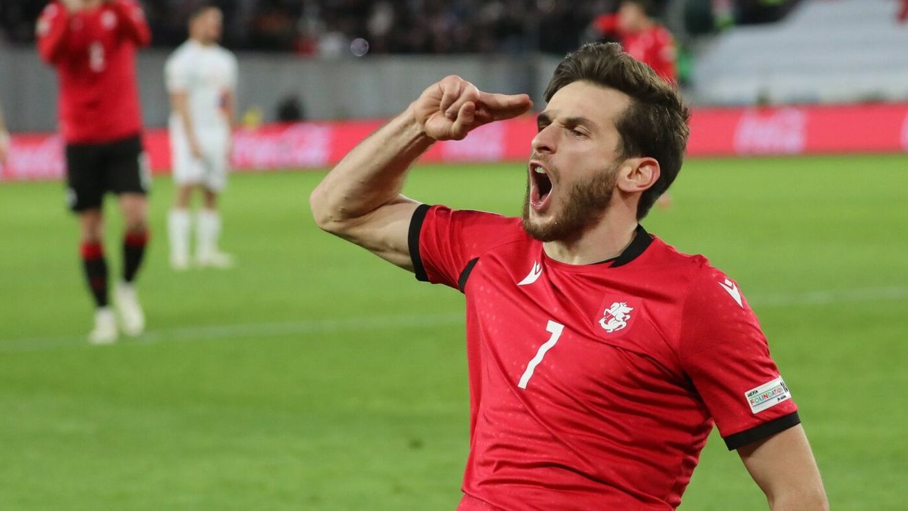 Jucătorul Universităţii Craiova i-a oferit un assist lui Kvaratskhelia, starul de la PSG, iar naţionala lor a reuşit scorul zilei în Liga Naţiunilor! Alţi doi fotbaliști din Superligă, implicaţi în meci