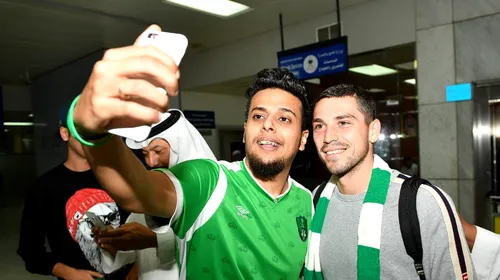 FOTO | Nicușor Stanciu, întâmpinat de fanii lui Al Ahli la sosirea pe aeroport. De ce depinde semnarea contractului