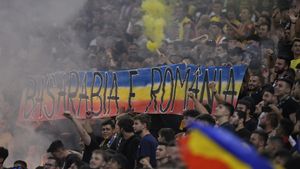 Meciul România – Kosovo e întrerupt în minutul 20! Arbitrul a trimis echipele în afara terenului: Răzvan Burleanu, imaginea disperării în tribune! | VIDEO