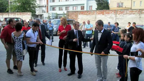 Camelia Potec, prezentă la deschiderea sălii de gimnastică Emilia Eberle din Arad