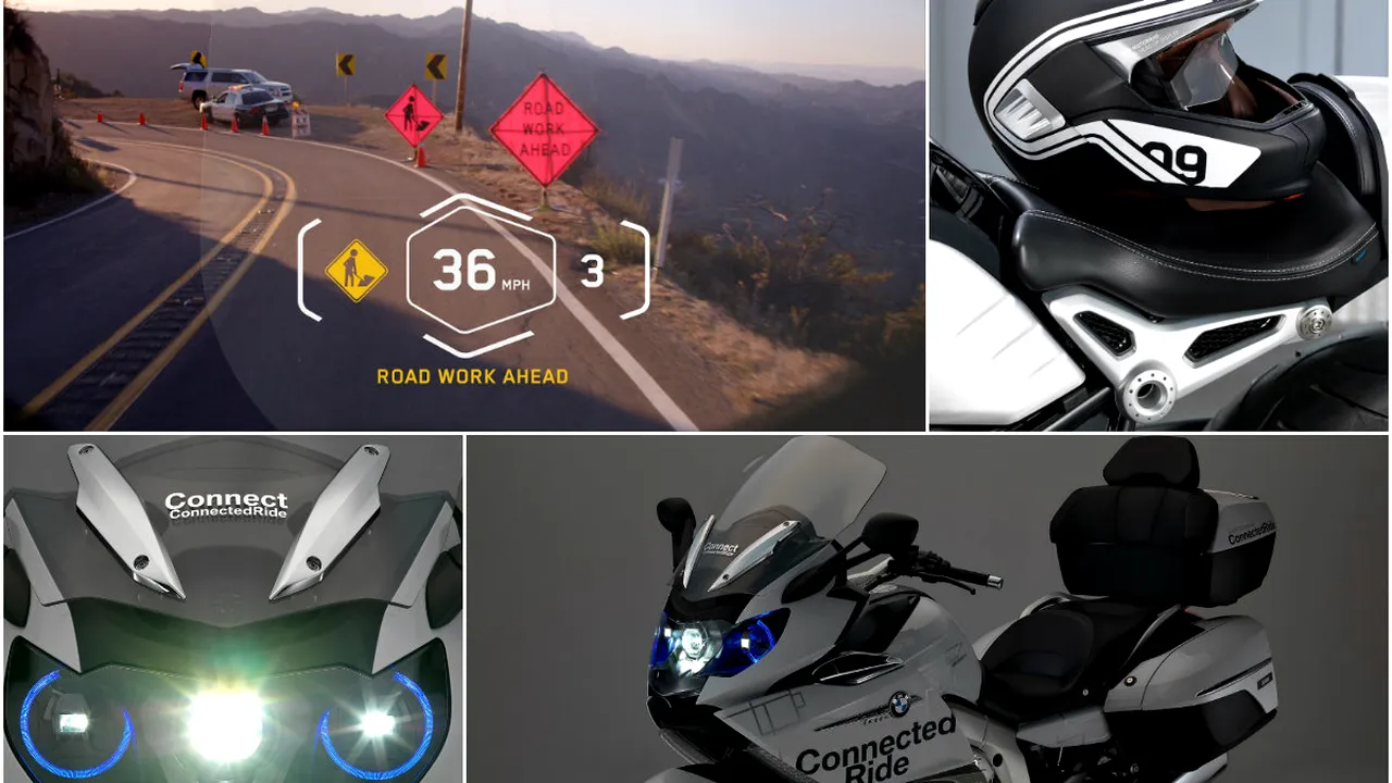 Un pas mare pentru industria moto: faruri laser și head-up display în cască, prototipuri prezentate la CES 2016
