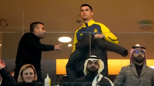 Cristiano Ronaldo și-a făcut apariția la primul meci disputat de Al-Nassr de la sosirea sa! Cum a fost surprins starul portughez | FOTO