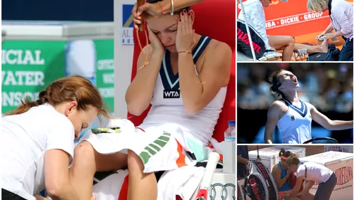 Robocop Simona. Șapte accidentări în doi ani pentru Halep, cele mai multe ale unei jucătoare din Top 10 