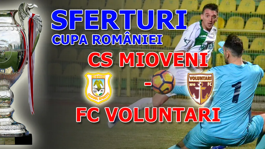 CS Mioveni pierde în prelungiri meciul cu FC Voluntari și iese din Cupa României în sferturi.** Argeșenii au fost în multe momente mai buni decât ilfovenii
