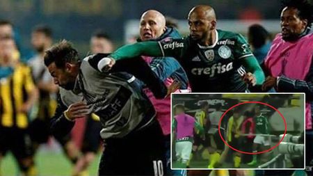 Scandal monstru cu Felipe Melo în prim-plan! VIDEO Adversarii au vrut să-l scoată de pe teren și au sărit să-l bată cu steagul de la colțul terenului. VIDEO Violențele au continuat în tribune