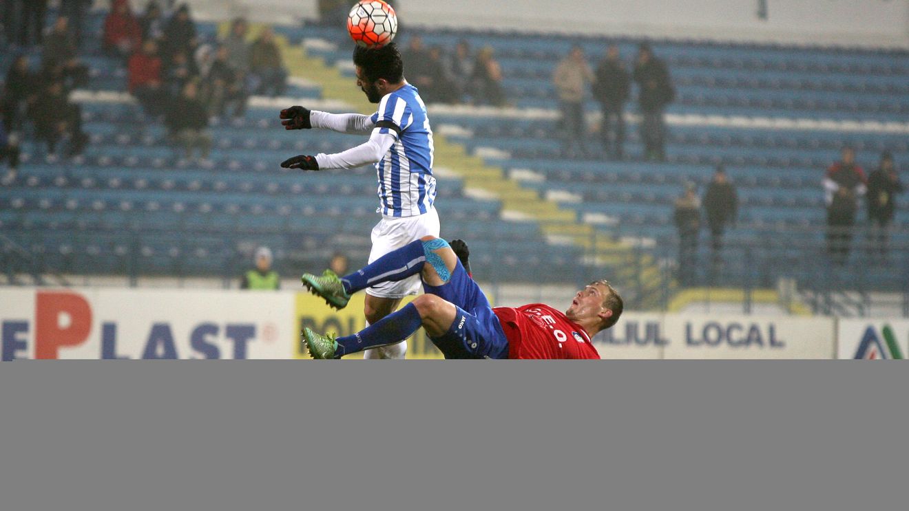 CSMS Iași - Pandurii 1-0. Eroarea lui Marius Avram a decis meciul: penalty acordat pentru un fault în afara careului