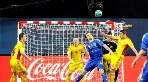Două bare și ratări uriașe pentru România! Naționala de futsal pierde, dar se califică în sferturile CE: România – Ucraina 0-1
