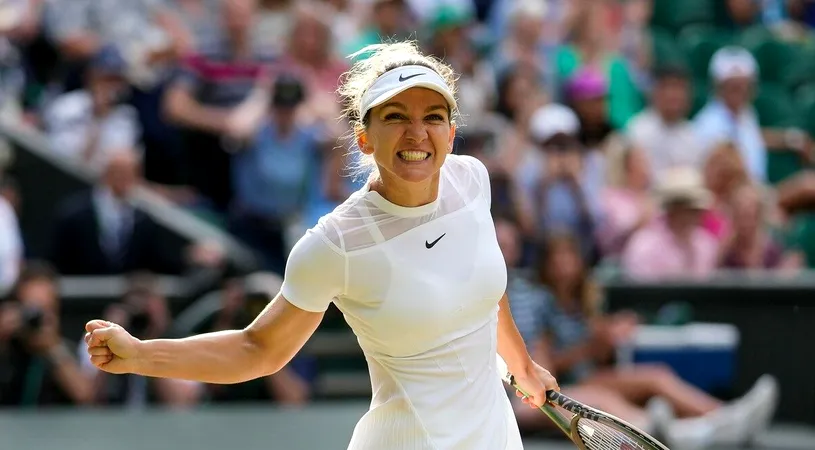 Simona Halep e din nou în semifinale la Wimbledon după o victorie magistrală cu Amanda Anisimova! Românca a dat recital pe Terenul Central