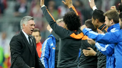 Carlo Ancelotti: „Să ajungem în finala Ligii Campionilor era primul nostru obiectiv”