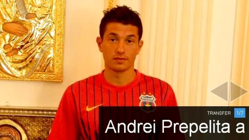 PRIMA declarație a lui Andrei Prepeliță,** după ce a semnat cu Steaua