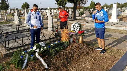 Ieșenii s-au recules la mormântul lui Ionuț Popa înaintea meciului cu UTA
