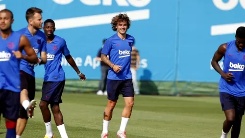 Antoine Griezmann, la primul antrenament la Barcelona. VIDEO | Ce i-au făcut noii colegi