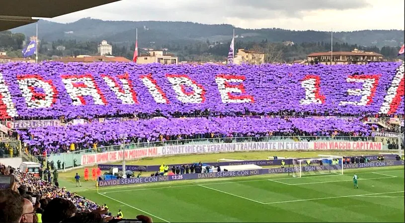 FOTO & VIDEO | Primul meci al Fiorentinei fără Davide Astori. Momente tulburătoare! Alin Toșca, monument de tristețe