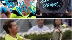 Victoria cu Almagro, dedicată de Andy Murray memoriei Elenei Baltacha: O inimioară pentru "Bally"