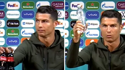 Gestul lui Cristiano Ronaldo de la EURO 2020 i-a costat scump! Pierdere de 4 miliarde de dolari pentru Coca-Cola + Explicația lusitanului