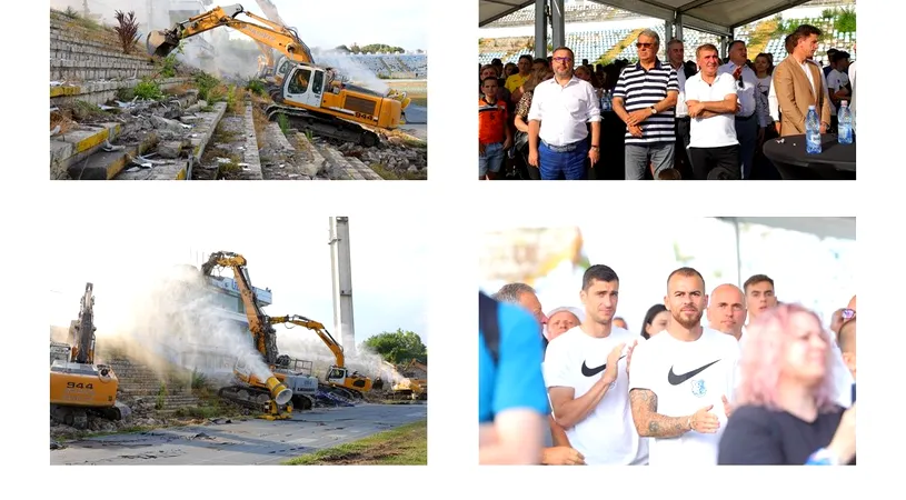 Gică Hagi își vede visul cu ochii! „Începem construirea unui stadion ultramodern, cum nu mai există în România”. Vechea arenă „Gheorghe Hagi”, pusă la pământ! GALERIE FOTO