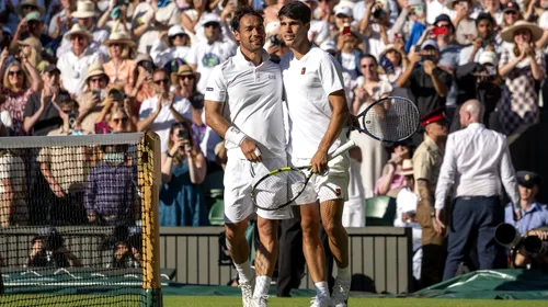 Gest surprinzător după Alcaraz – Fognini. Italianul s-a dus direct la spaniol: „Poți să-mi dai tricoul tău?”